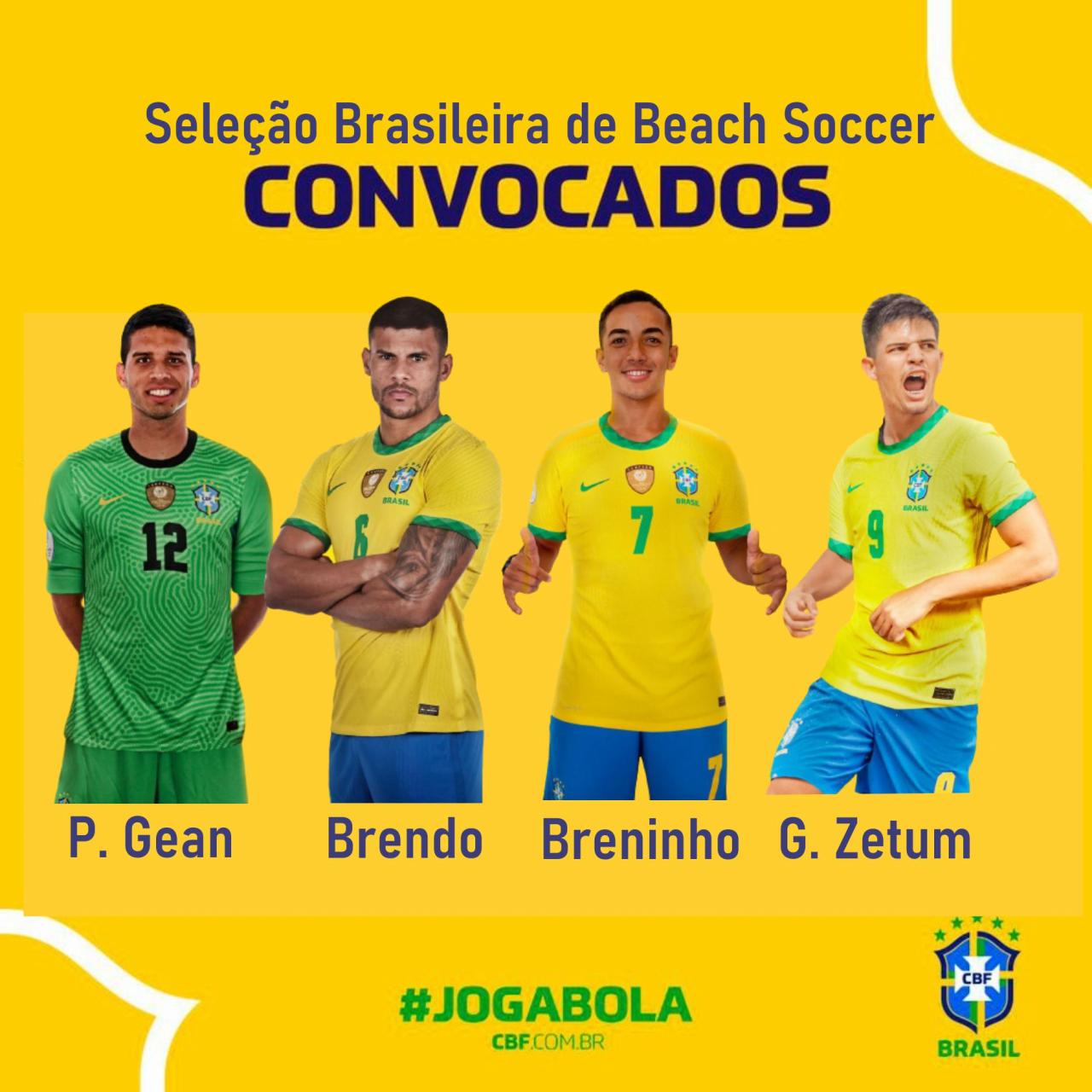 Anchietenses convocados para Seleção Brasileira de Beach Soccer.