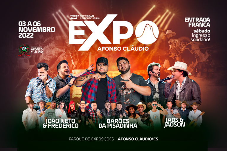 29ª Expo Afonso Cláudio começa nesta quinta com shows nacionais