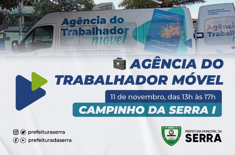 Van com cerca de 300 vagas de emprego estará em Campinho da Serra I nesta sexta (11)