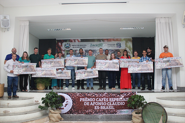 Cafeicultores são premiados no Prêmio Cafés Especiais de Afonso Cláudio 2022