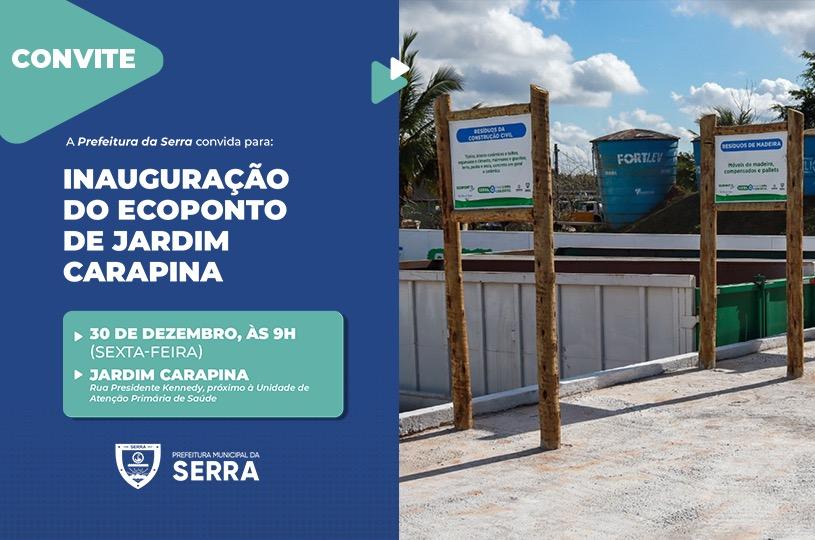 Jardim Carapina e região terão Ecoponto para destino de resíduos