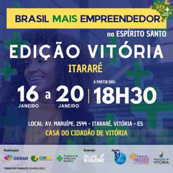Brasil Mais Empreendedor: inscrições abertas para mulheres moradoras de Vitória