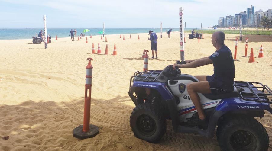 GM participa de instrução de quadriciclo na Praia da Costa