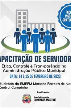 Capacitação de servidores públicos será na próxima semana