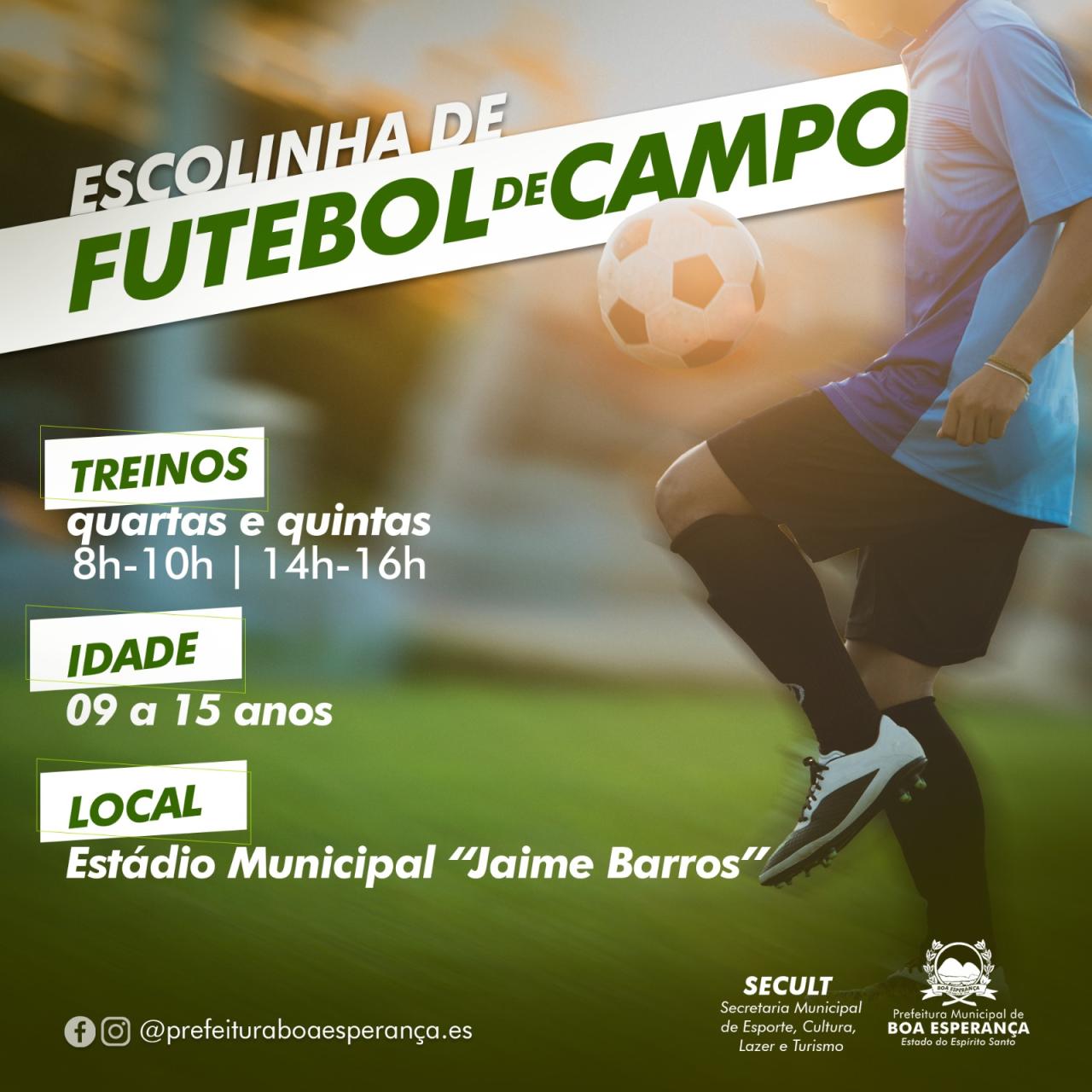 Prefeitura Retoma Escolinha de Futebol de Campo