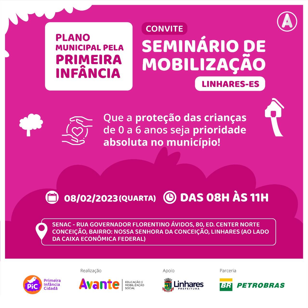 Seminário vai dialogar  sobre ações de controle voltadas para a primeira infância em Linhares