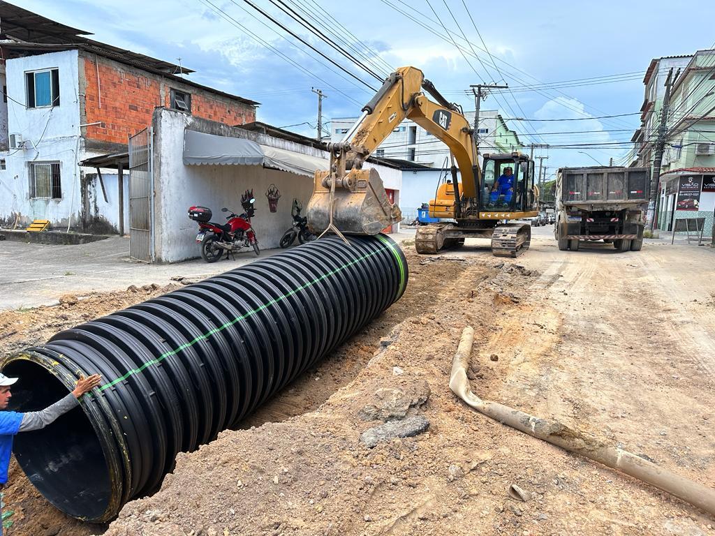 Obras do binário da avenida norte sul avançam