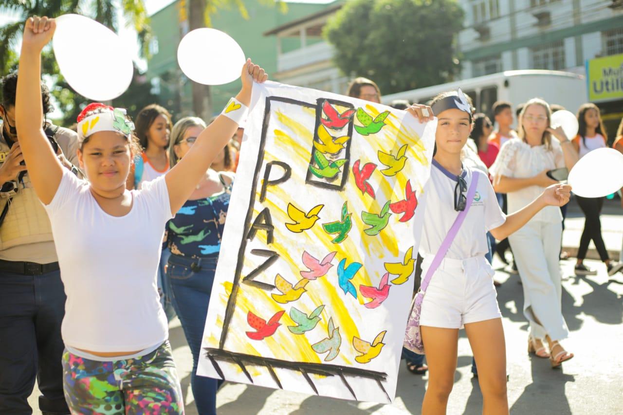 Caminhada Pela Paz no Trânsito levou conscientização para Serra Sede