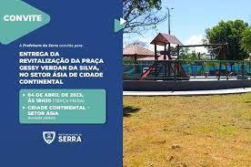 CONVITE: Revitalização da praça Gessy Verdan da Silva, em Cidade Continental