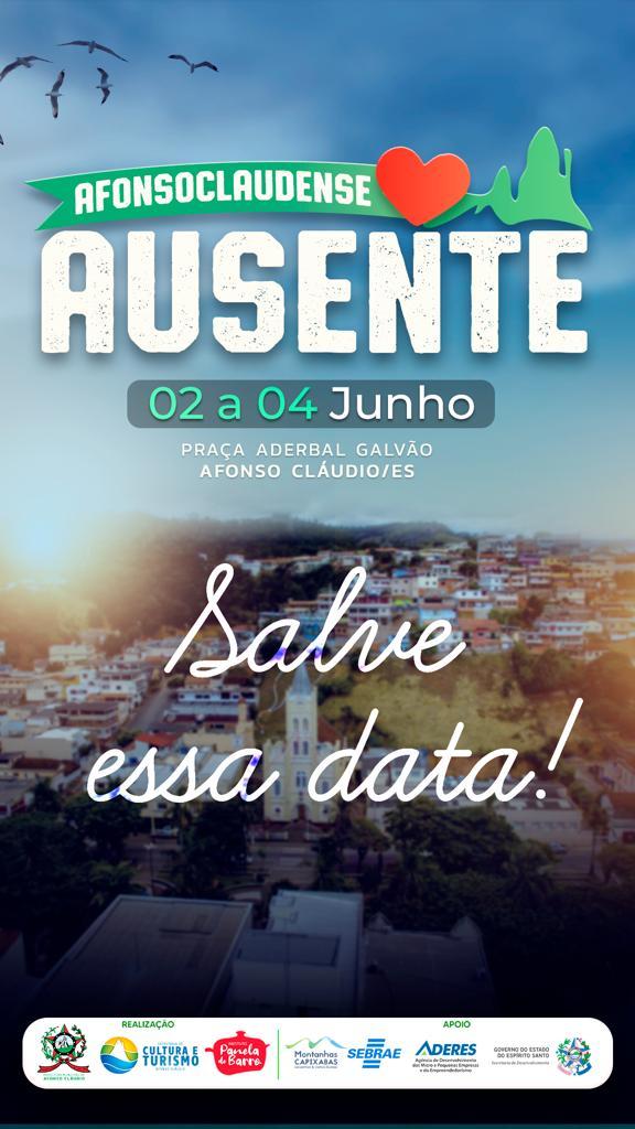Prefeitura realizará o Encontro do Afonsoclaudense Ausente de 2 a 4 de junho