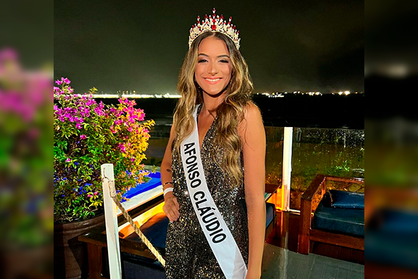 Afonsoclaudense Maiza Leite chega ao confinamento do Miss Universo Espírito Santo 2023