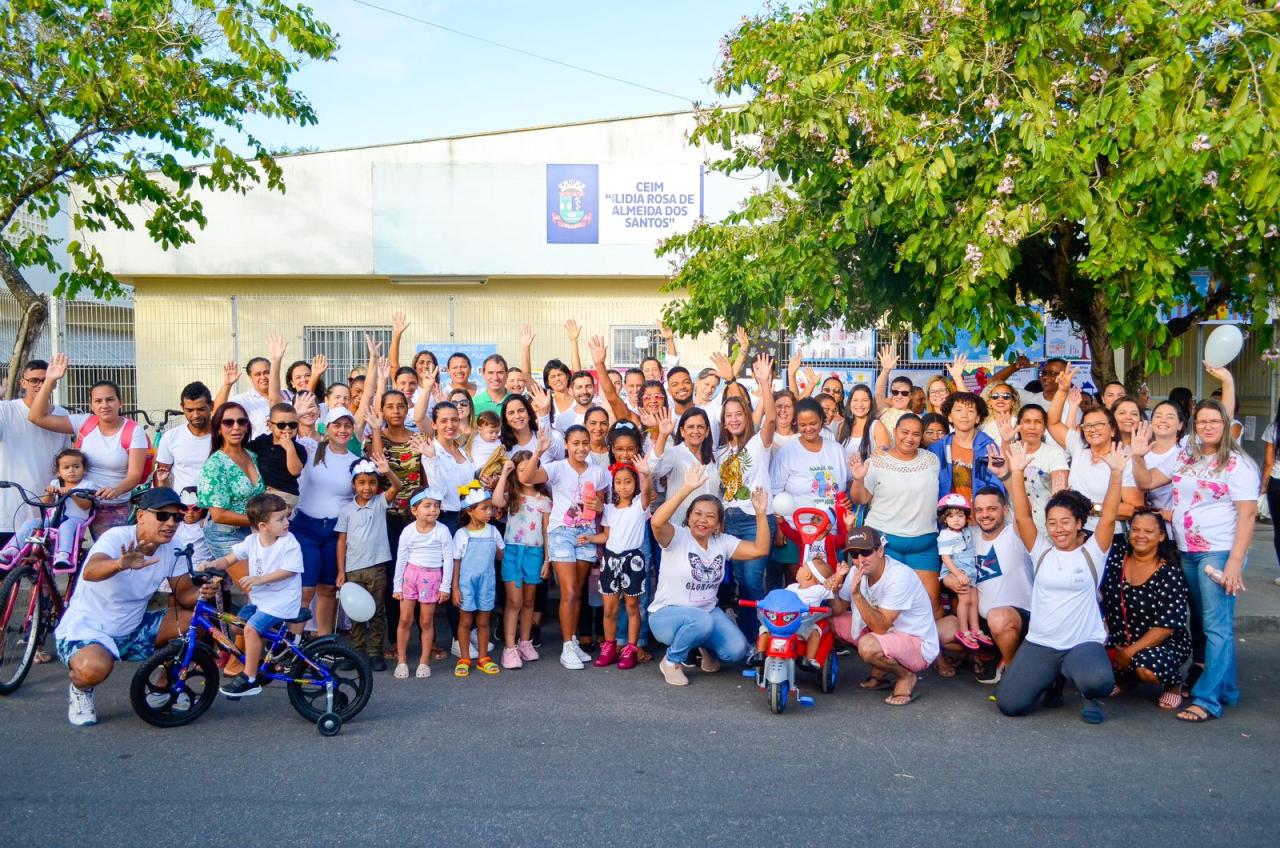 Famílias do Interlagos se reúnem em caminhada e passeio ciclístico pela paz