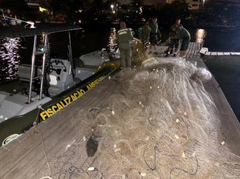 Operação apreende redes de pesca no Lameirão e Baía das Tartarugas