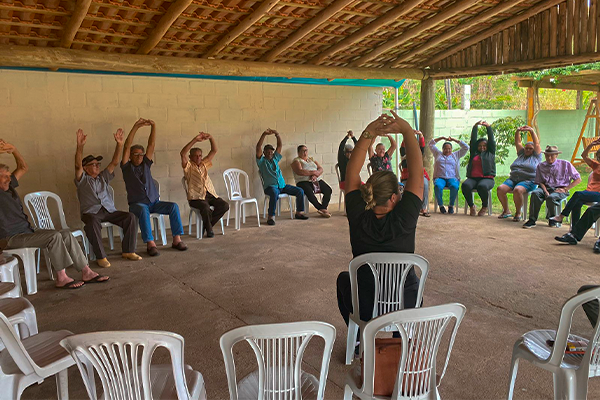 CRAS realiza encontro da melhor idade em Fazenda Guandu promovendo qualidade de vida aos idosos