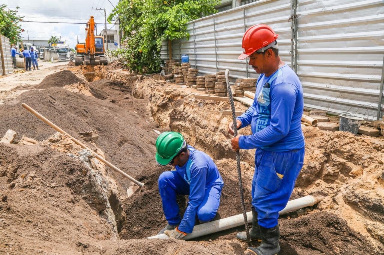 Fim dos alagamentos: Obras de Macrodrenagem do Centro continuam a avançar