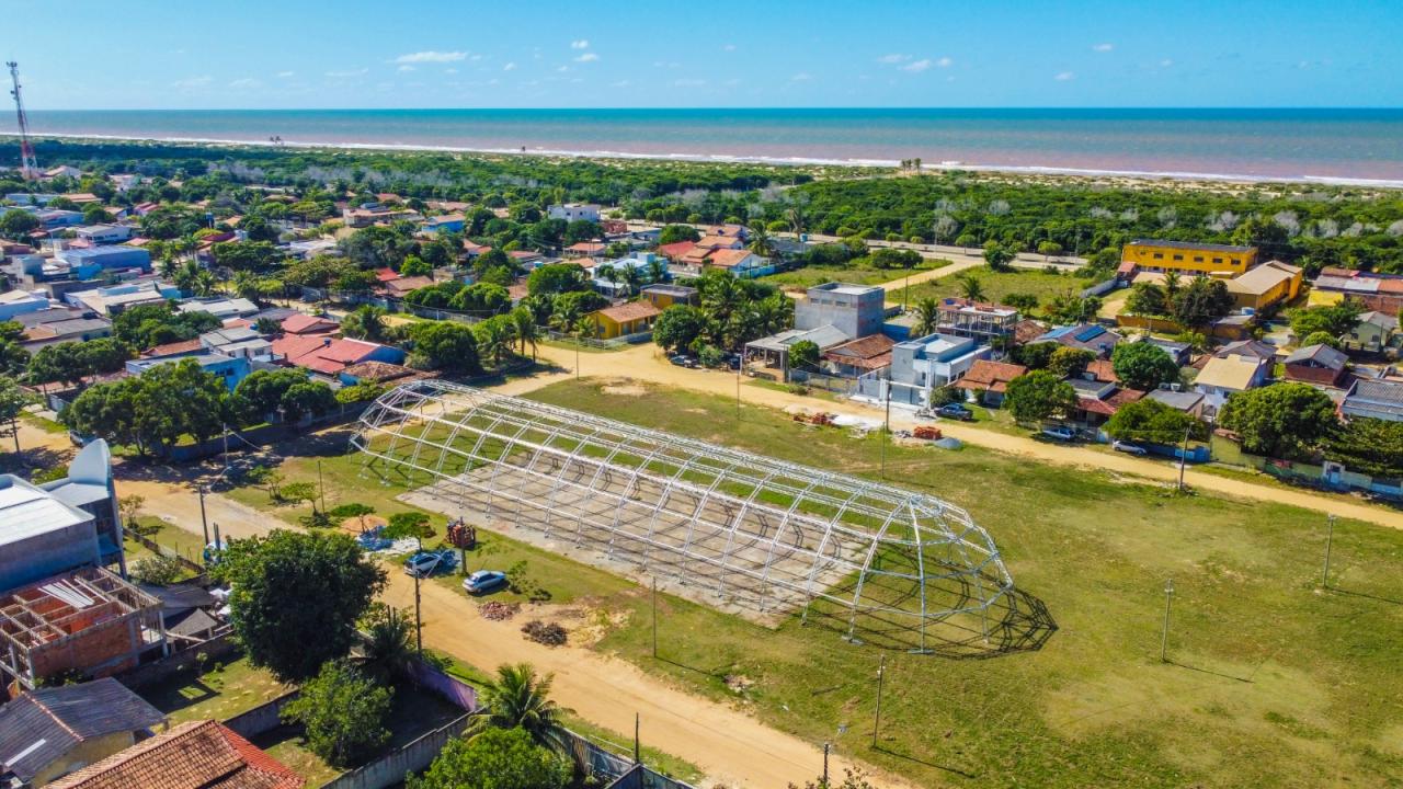 Forró do Pontal: estrutura que vai receber evento começa a ser montado e expectativa é receber mais de 30 mil pessoas