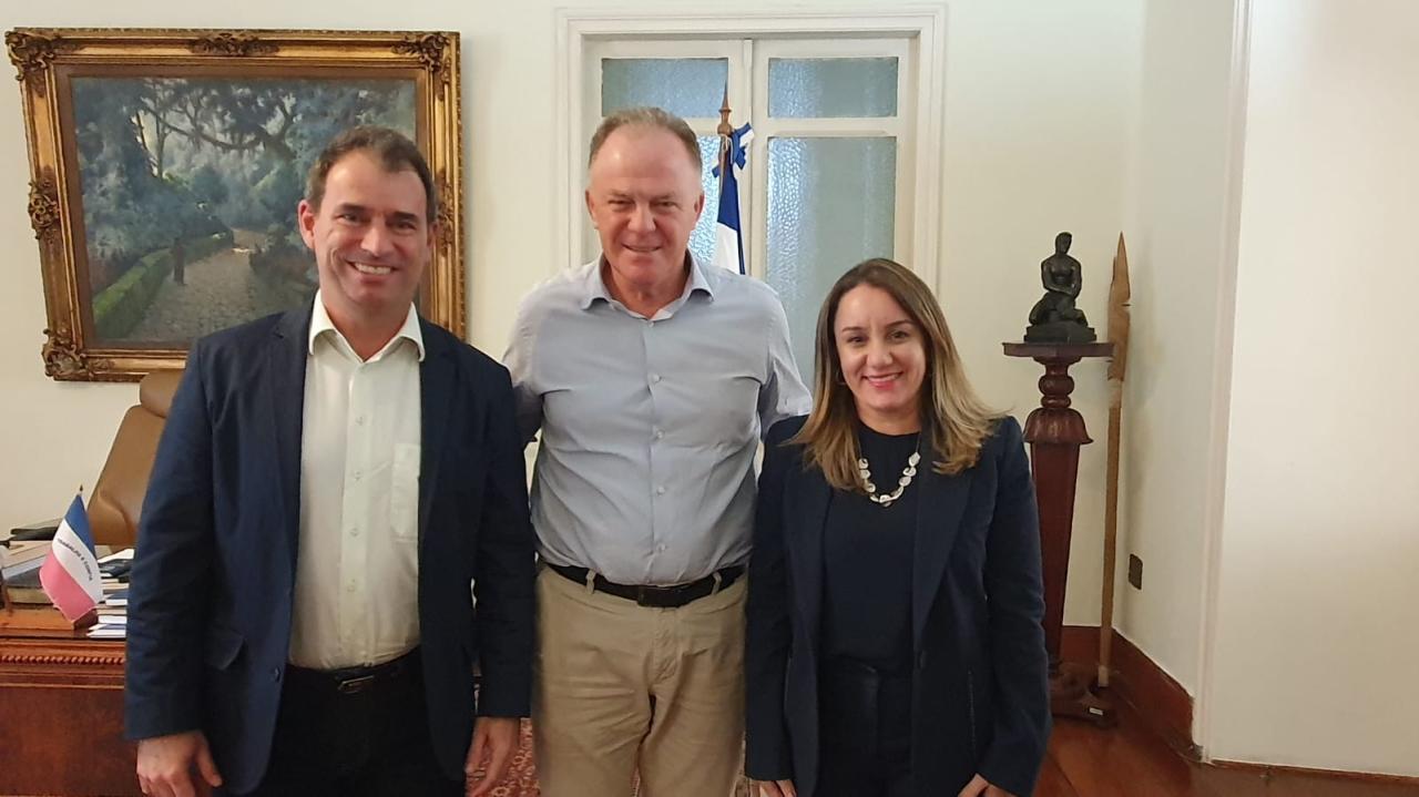 Governador do ES e Prefeito de Linhares cumprem agenda no Palácio Anchieta