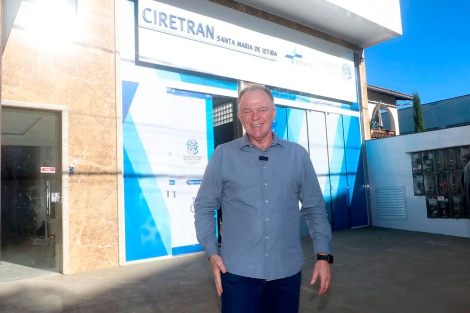 Governador inaugura nova Ciretran e obras de saneamento em Santa Maria de Jetibá