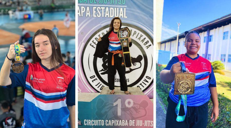 Lutadoras de Vila Velha conquistam vitórias em competições neste fim de semana