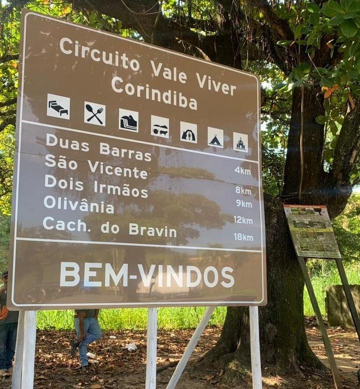 Vale Viver Corindiba ganha placas de sinalização turística