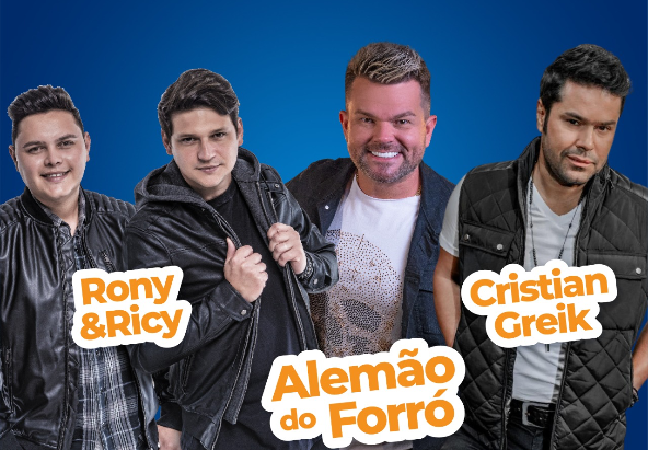 Cariacica 133 anos: Alemão do Forró, Rony & Ricy e Cristian Greik agitam mais uma noite de shows neste sábado (1º)