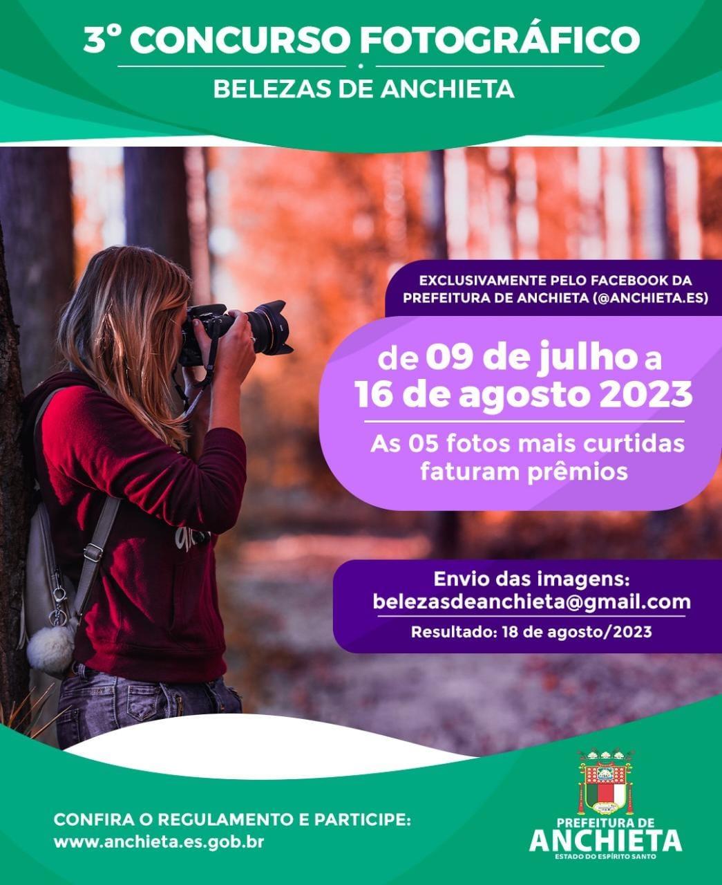 Prefeitura promove concurso fotográfico para divulgar belezas de Anchieta