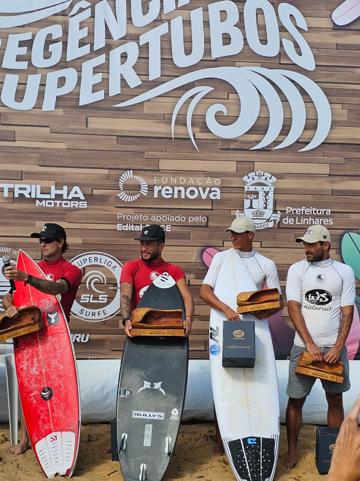 Surfistas capixabas dão show de manobras e conquistam pódios em Regência