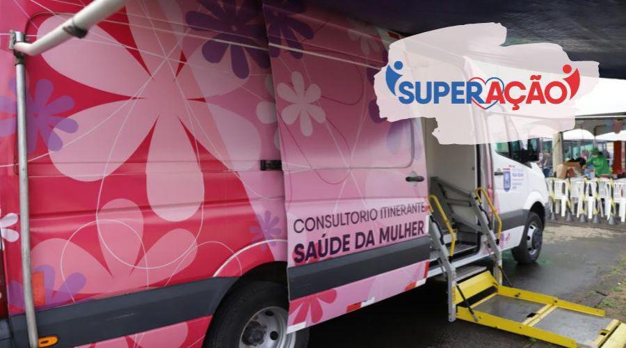 ​SuperAção: agendamento de preventivos e mamografias no Carro Rosa da Saúde