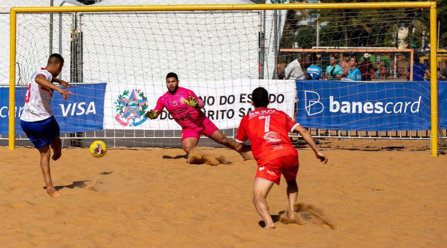 Time masculino de Vila Velha está na final de campeonato de beach soccer