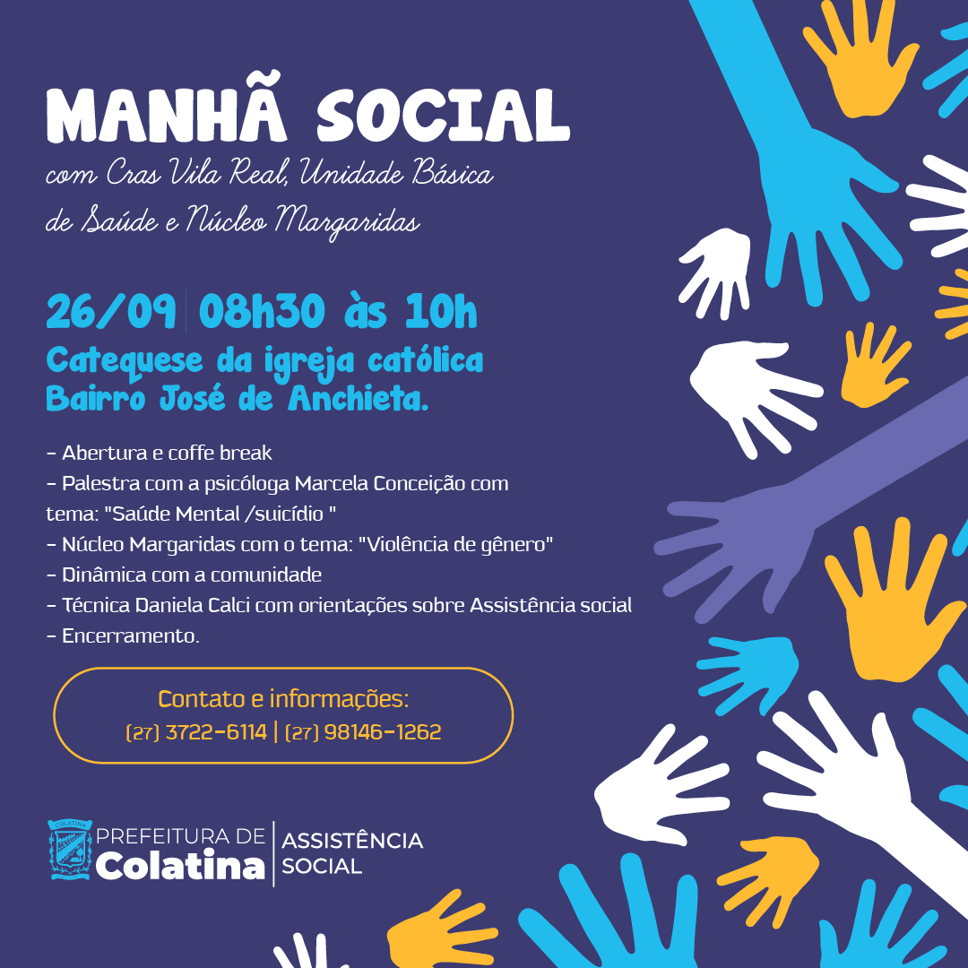 Manhã social no bairro José de Anchieta