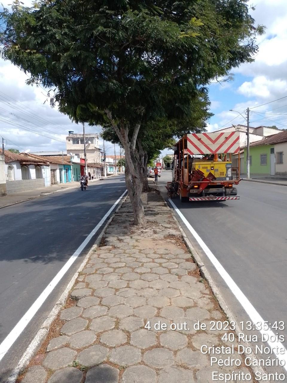 DER-ES conclui revitalização de vias em Pedro Canário