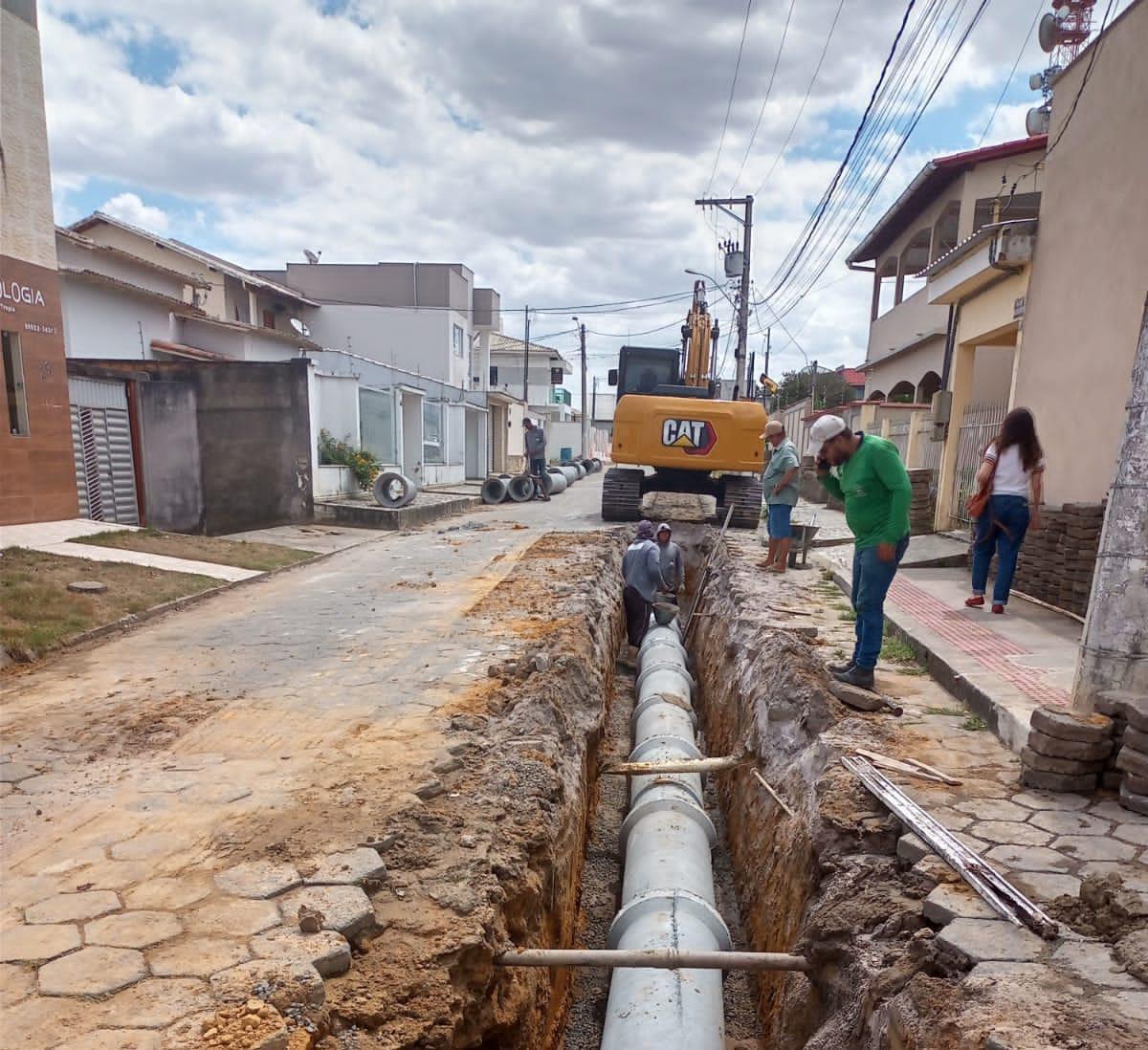 Prefeitura de Boa Esperança e Governo do Estado Investem em Rede Pluvial para Melhorias na Drenagem de Águas das Chuvas