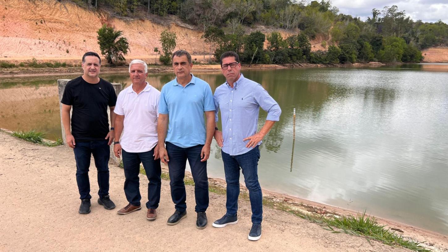 Marcelo Santos e Gandini reforçam apoio à prefeitura de Jaguaré no enfrentamento da seca