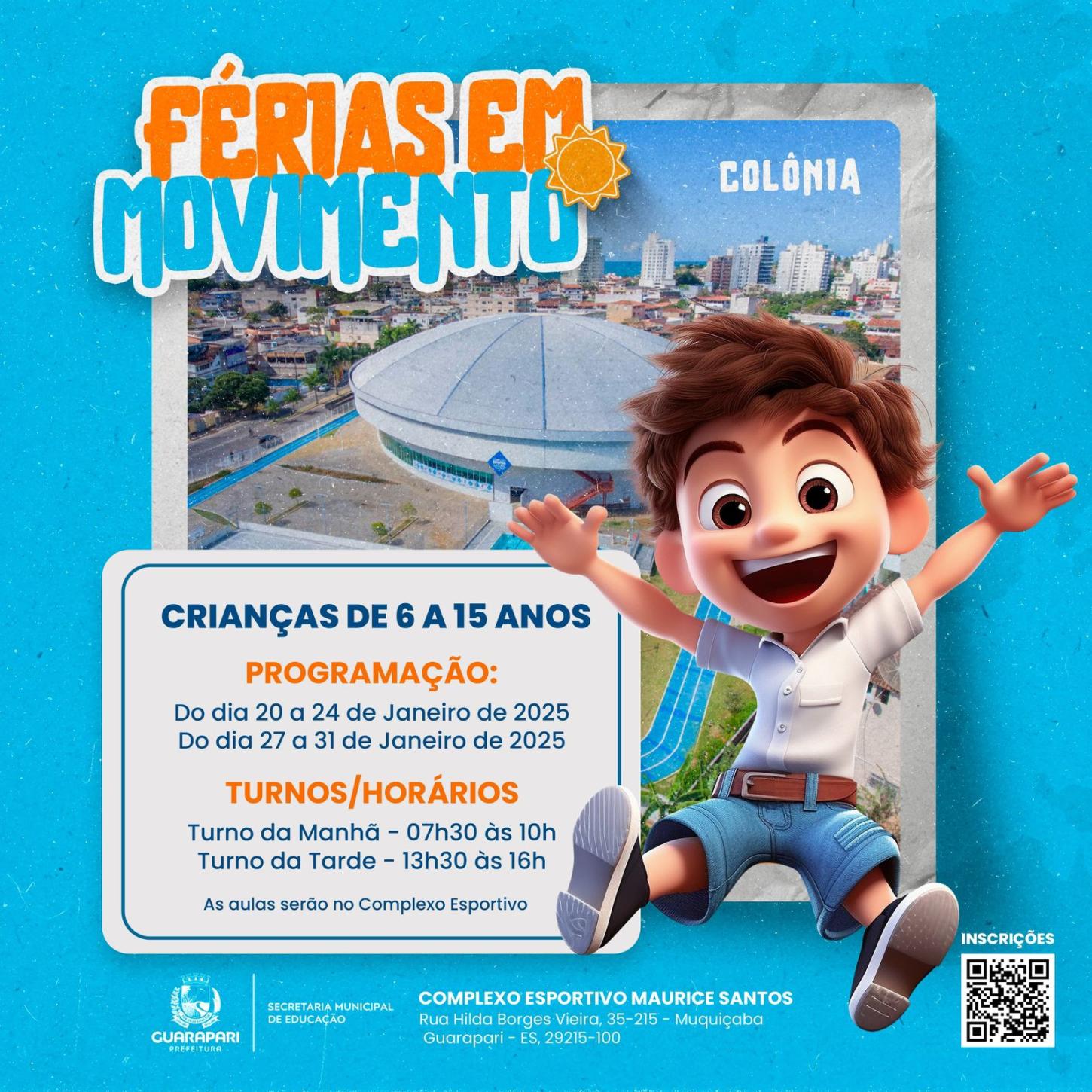 Prefeitura cria Colônia de Férias para crianças e adolescentes pela primeira vez em Guarapari