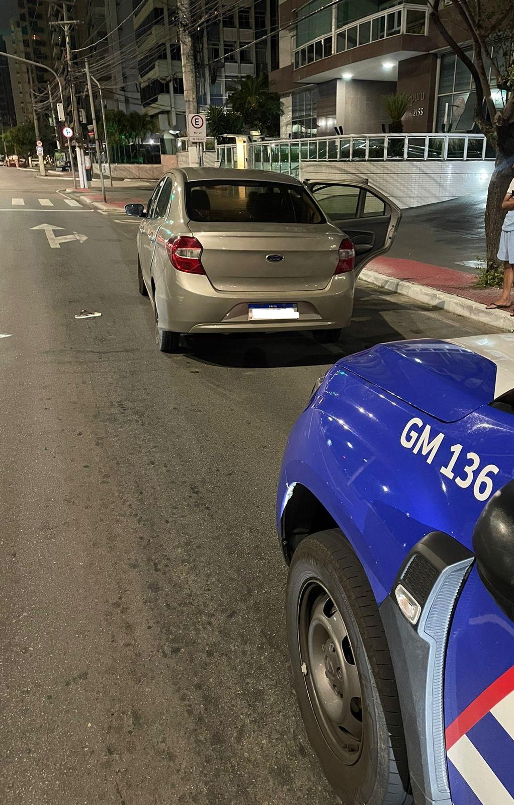 Guarda Municipal de Vitória recupera veículo roubado em Aracruz com menor de idade