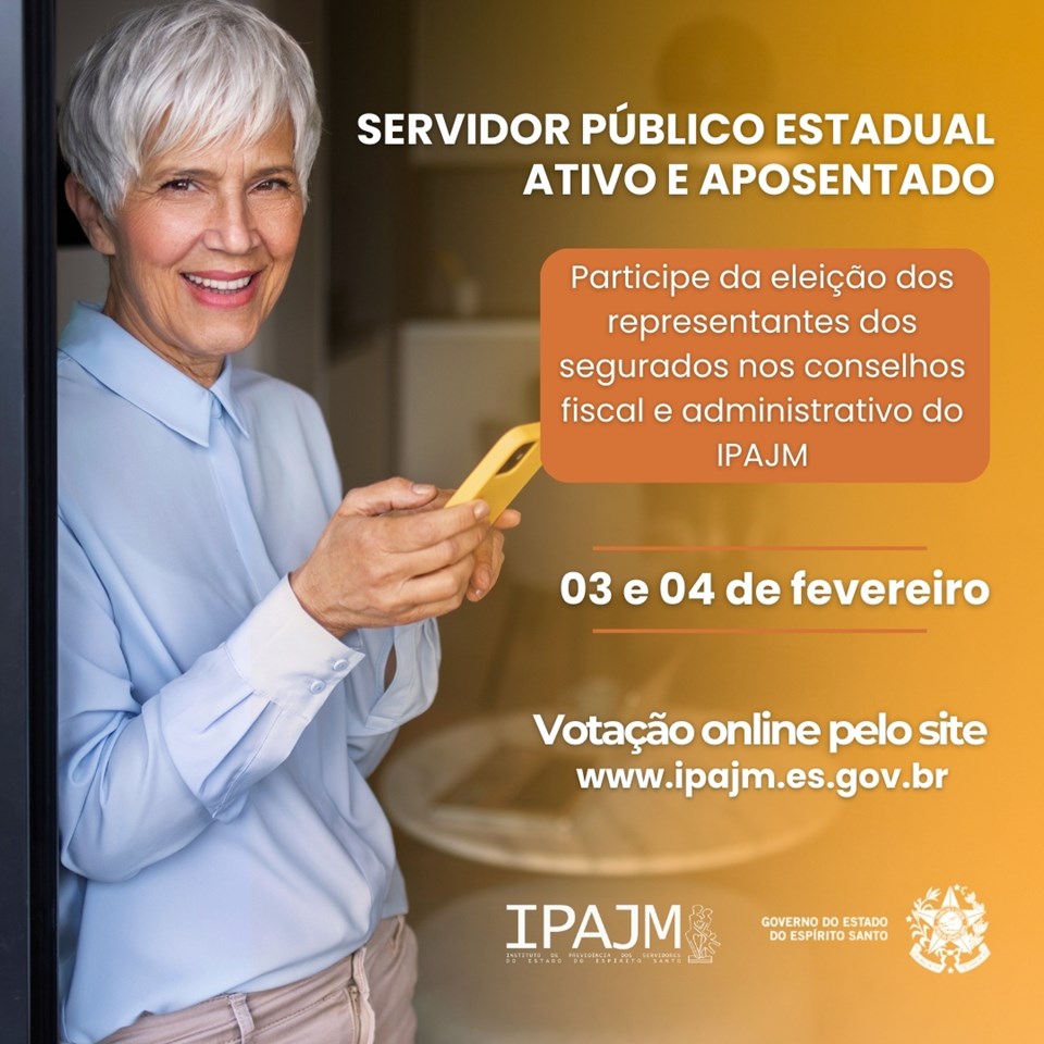Eleição dos Conselhos do IPAJM começa nesta terça-feira (03): servidores efetivos ativos e aposentados podem votar