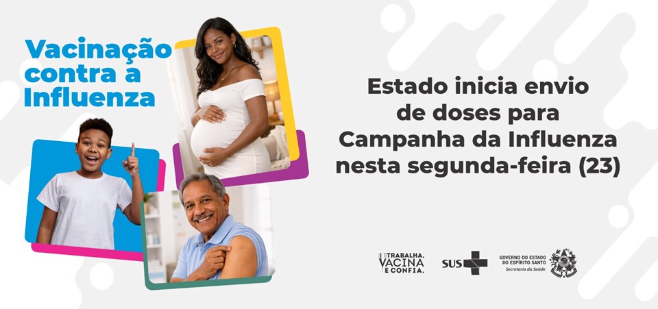 Estado inicia envio de doses para Campanha da Influenza nesta segunda-feira (23)
