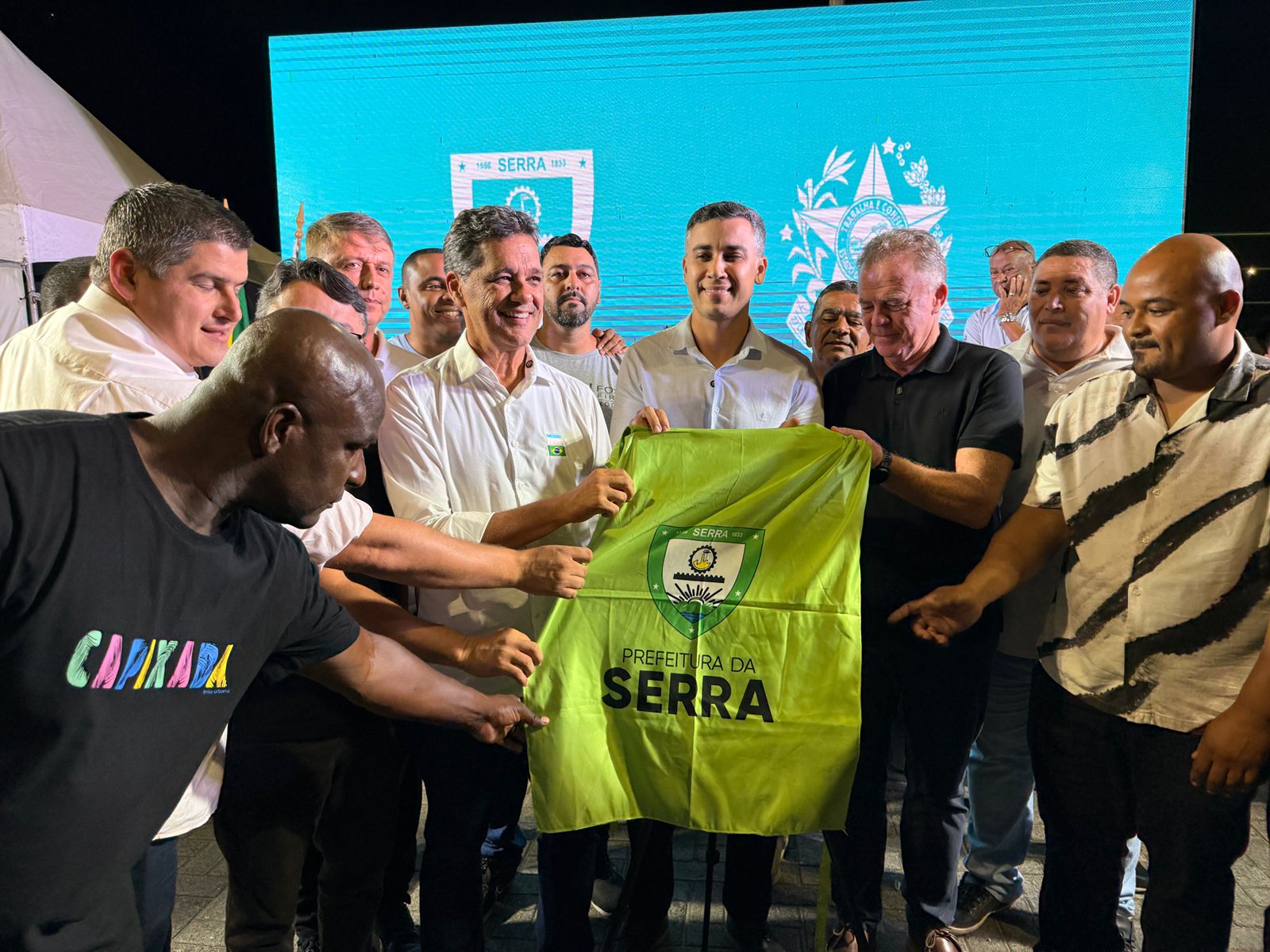 Governo inaugura obras do Binário de Novo Horizonte e autoriza construção de CMEI na Serra