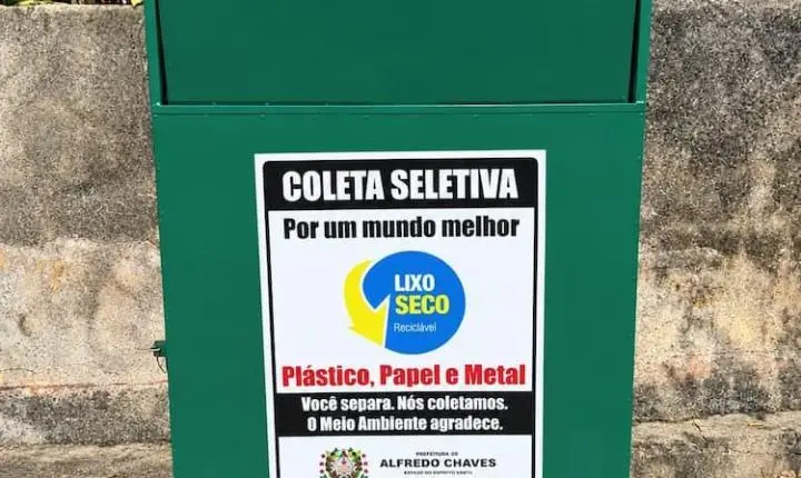 Alfredo Chaves amplia coleta seletiva com implantação de sete novos Ecopontos