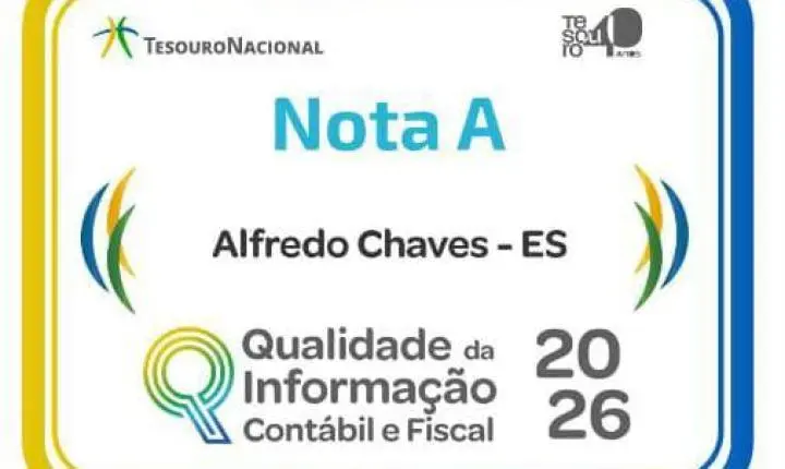 Alfredo Chaves conquista Nota A em ranking do Tesouro Nacional