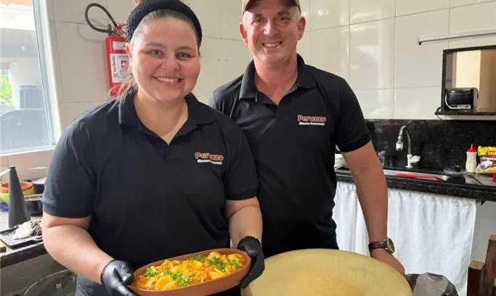 Até macarrão feito dentro de queijo italiano no Festival de Inverno de Matilde