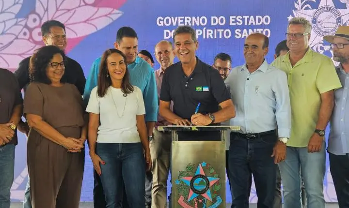 Governador inaugura pavimentação de rodovia e anuncia Contorno Rodoviário Sul de Aracruz